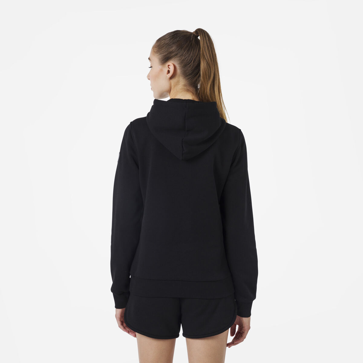 Rossignol Women's hooded logo cotton sweatshirt Black