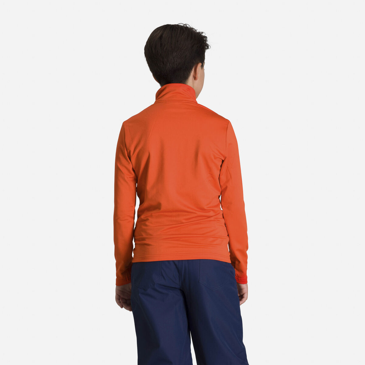 Rossignol Boys' Half-Zip Stretch Fleece Top Orange