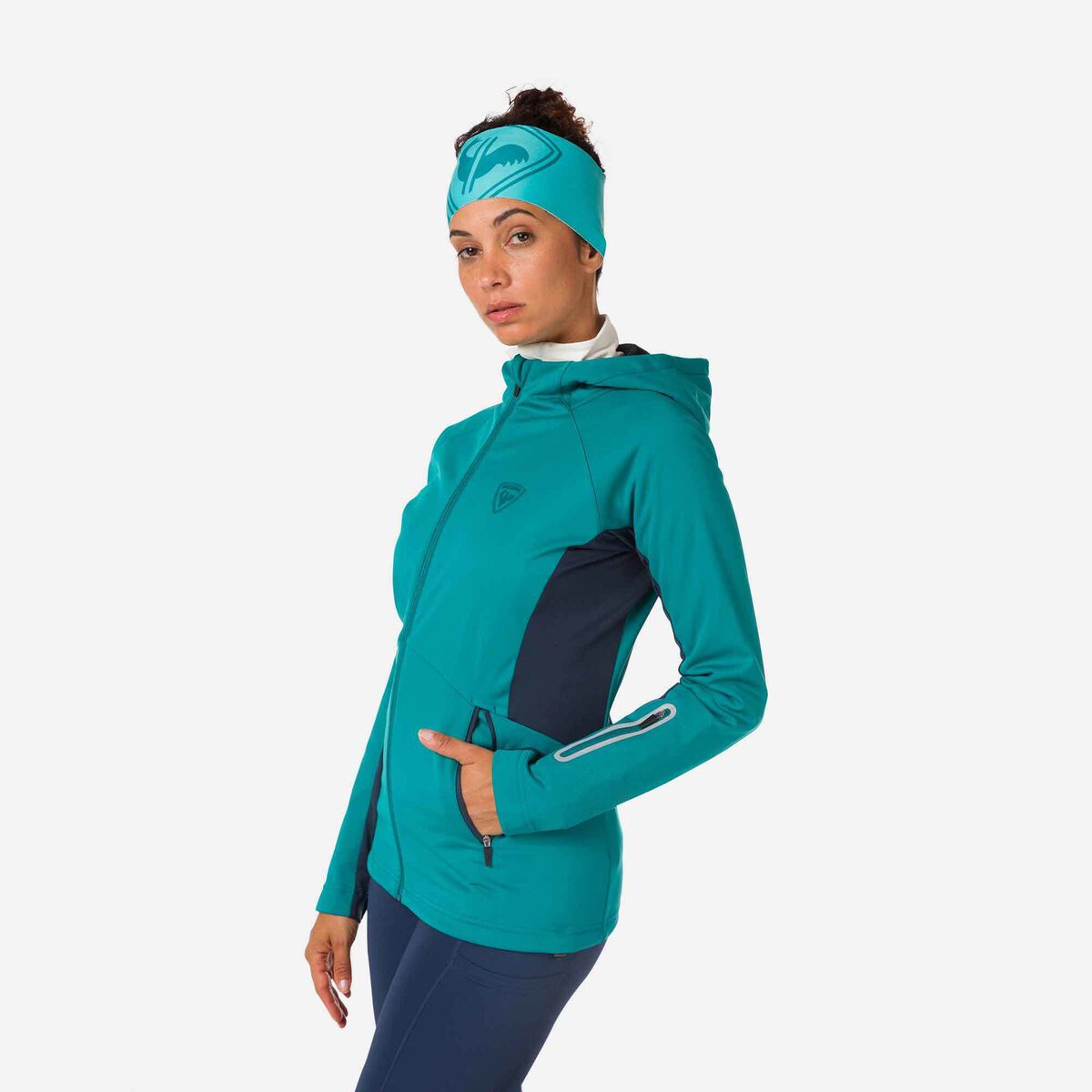 Rossignol Veste Softshell à capuche Femme Blue