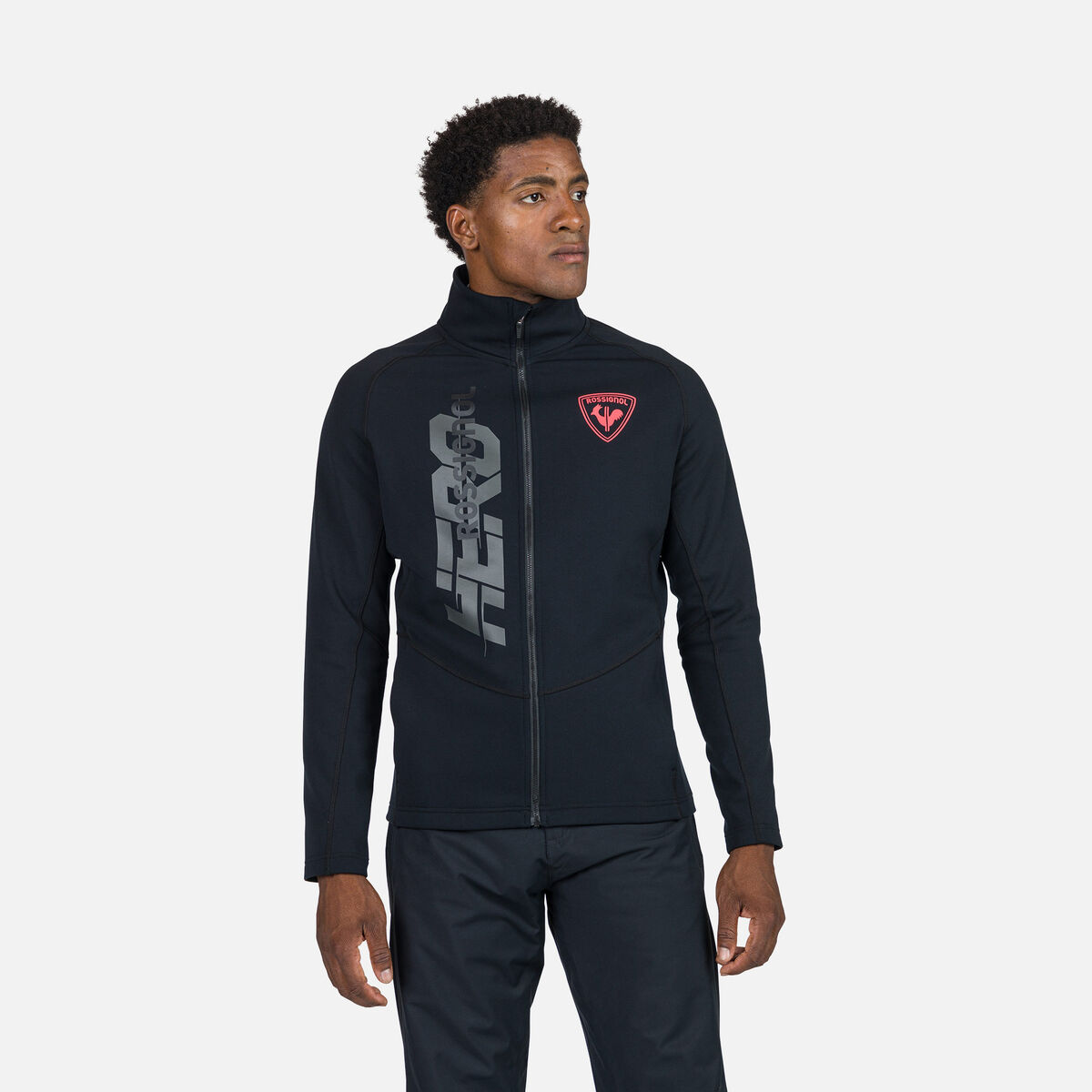 Rossignol Men's Hero Classique Clim Full-Zip Top Black