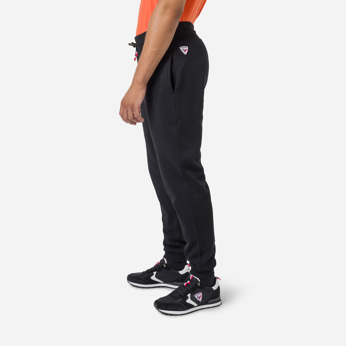 Rossignol Pantaloni sportivi felpati uomo logo Black