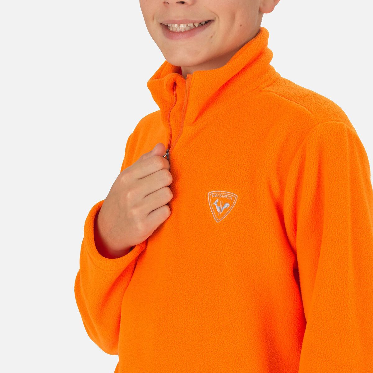 Rossignol Boys' Half-Zip Fleece Top orange