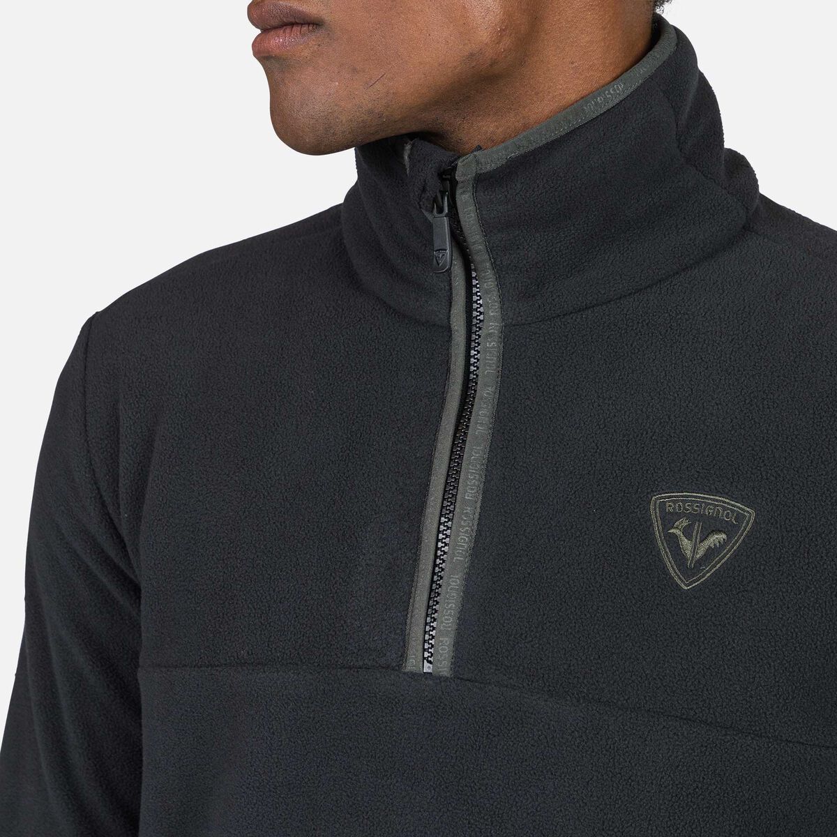 Rossignol Haut en polaire à demi-zip homme Strawpile black