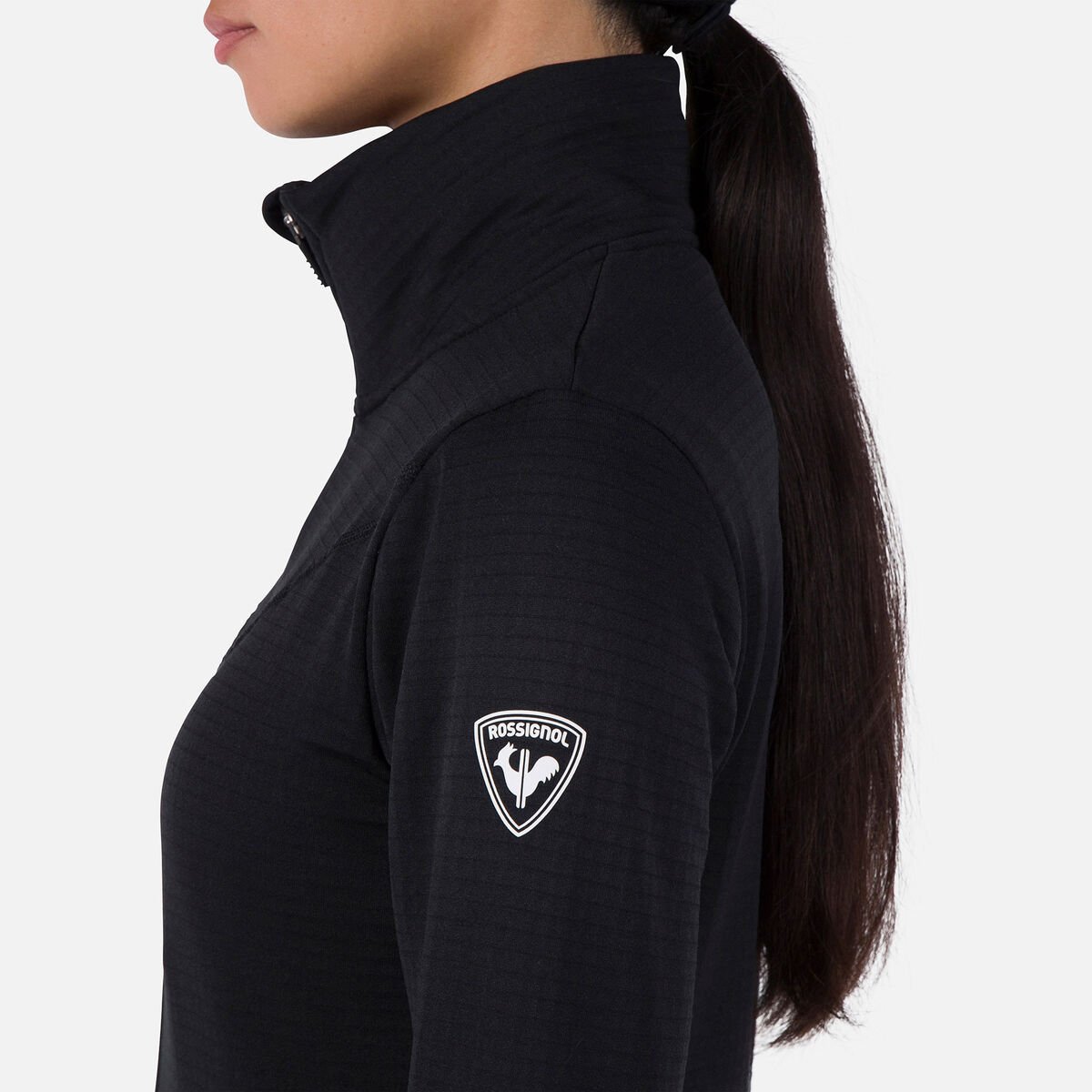 Rossignol Chaqueta polar mujer con cremallera integral Blackside black