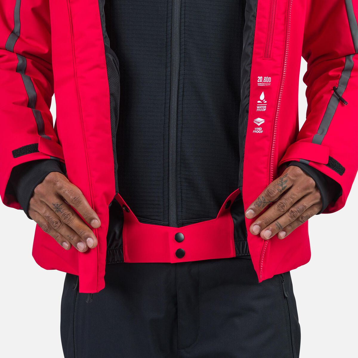 Rossignol Veste de ski homme Saluver red