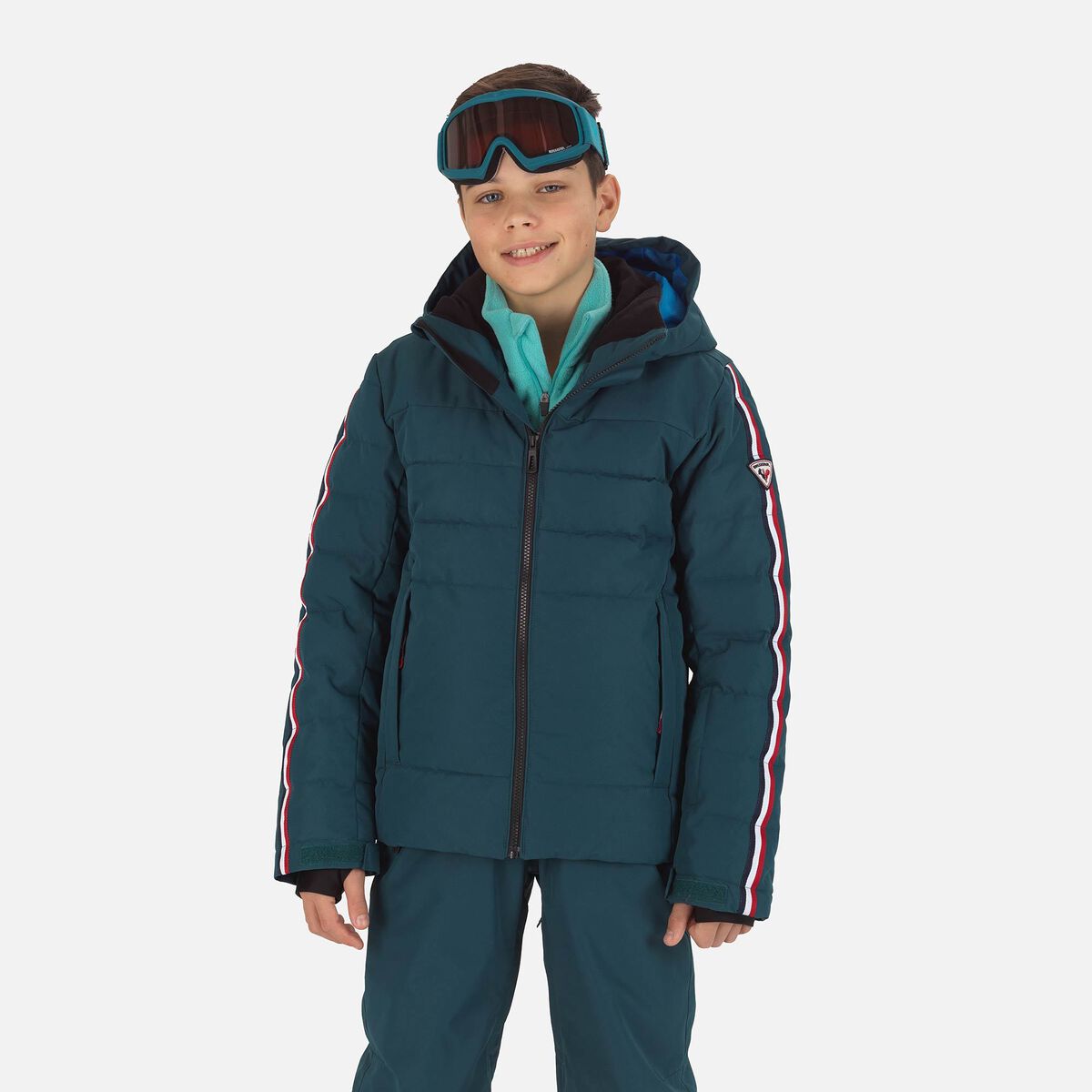 Rossignol Boys' Hiver Polydown ski jacket Blue
