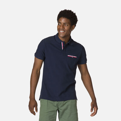 Rossignol Men's pocket logo polo shirt blue