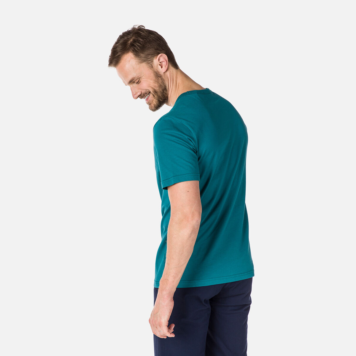 Rossignol Einfarbiges Logo Herren-T-Shirt Blue