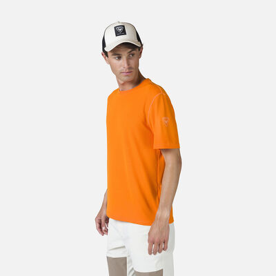 Rossignol T-shirt uomo a tinta unita da escursionismo Plain orange