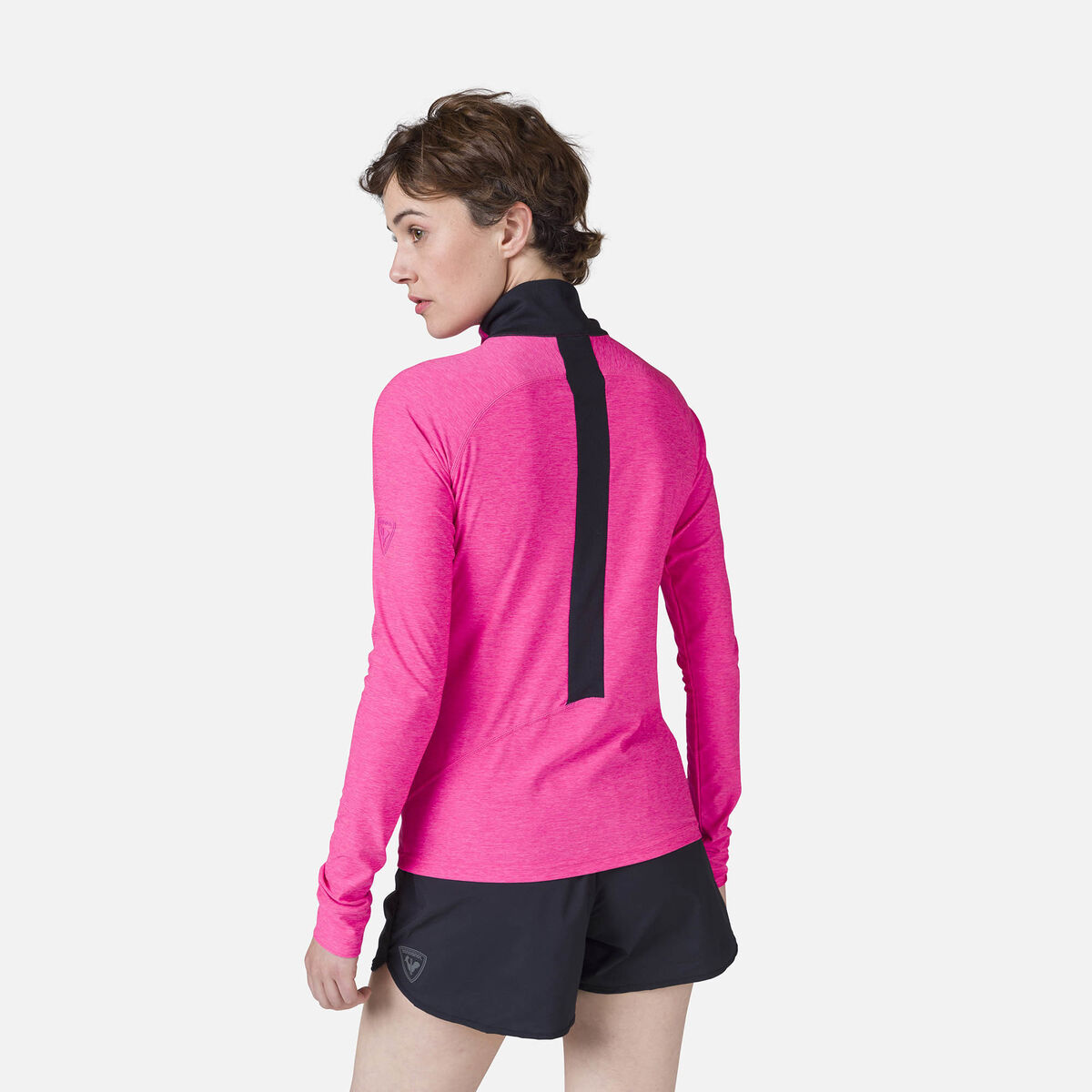 Rossignol Women's Melange Half-Zip Hiking Pullover Pink/Purple