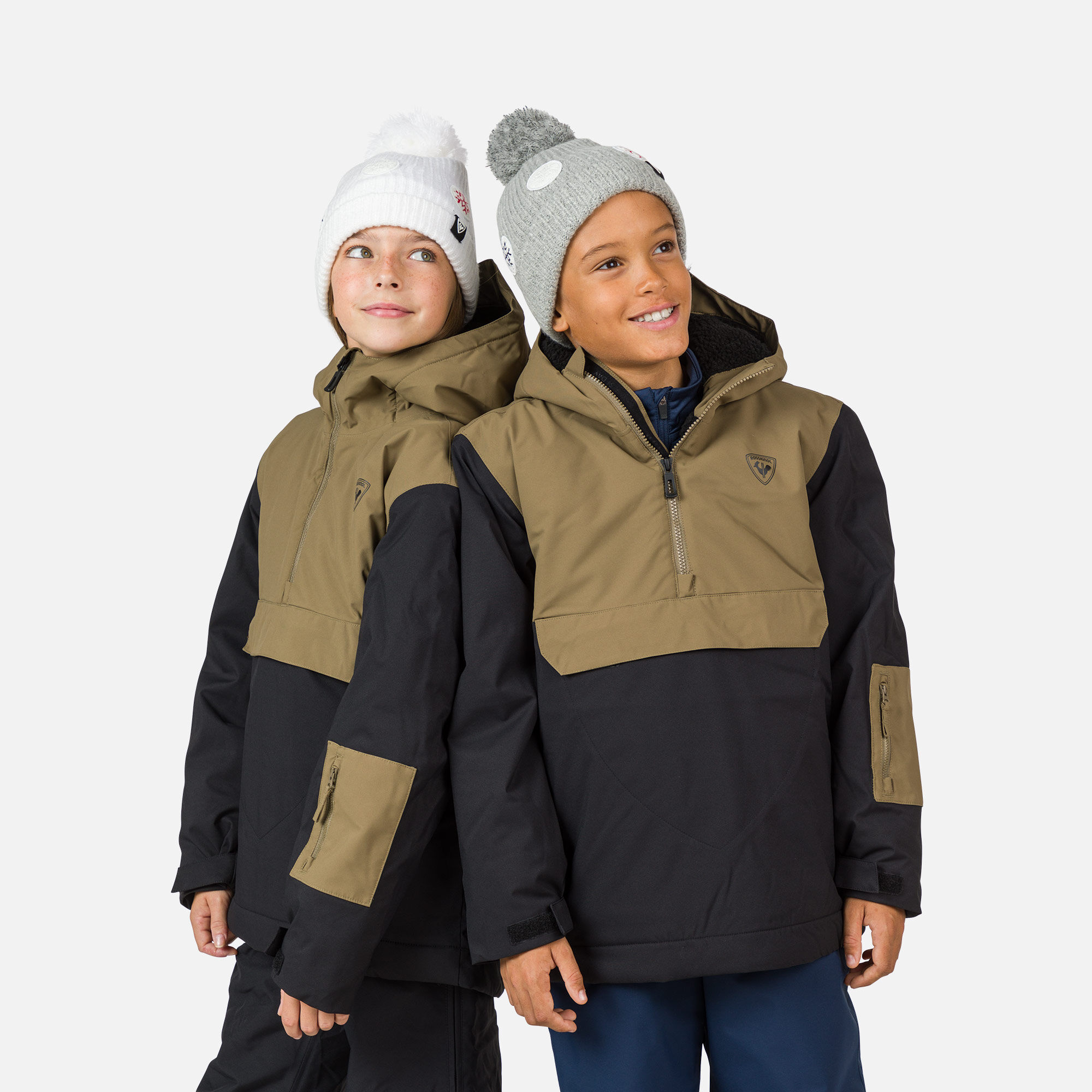 Juniors' Bicolor Anorak Ski Jacket