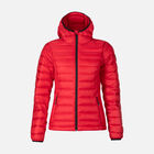 Rossignol Women's hooded insulated jacket 180GR Carmin