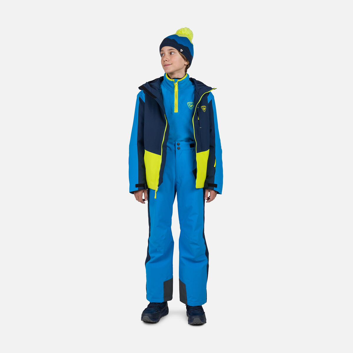 Rossignol Forro polar Junior con media cremallera Strawpile Blue