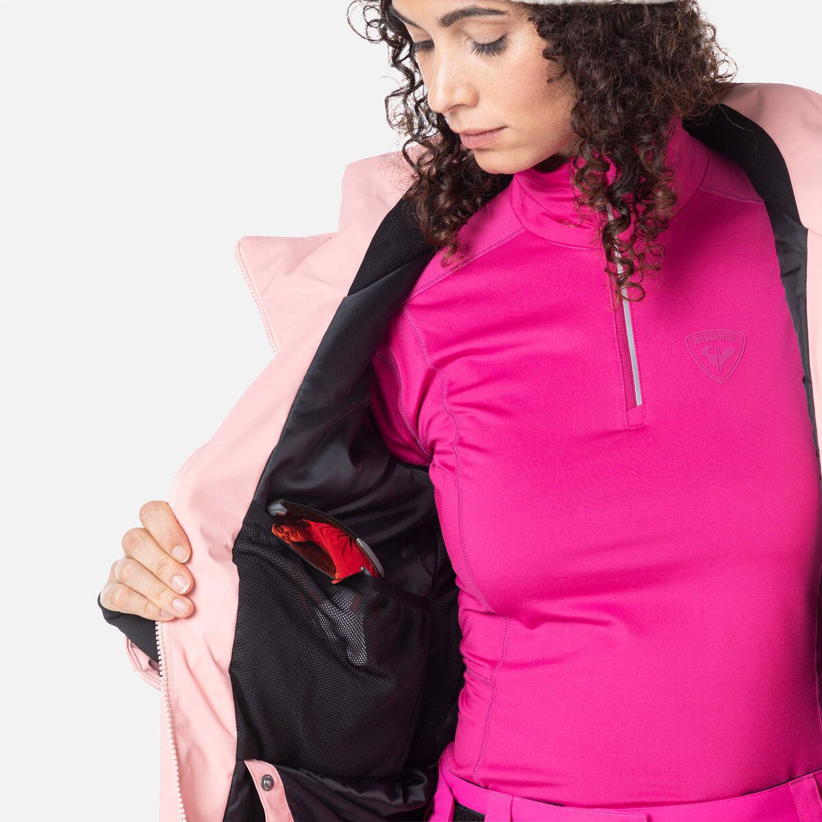 Rossignol Women's Flat Ski Jacket pinkpurple