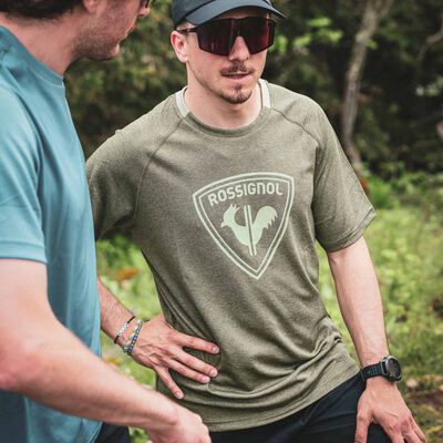 Rossignol T-shirt uomo da escursionismo con stampa green