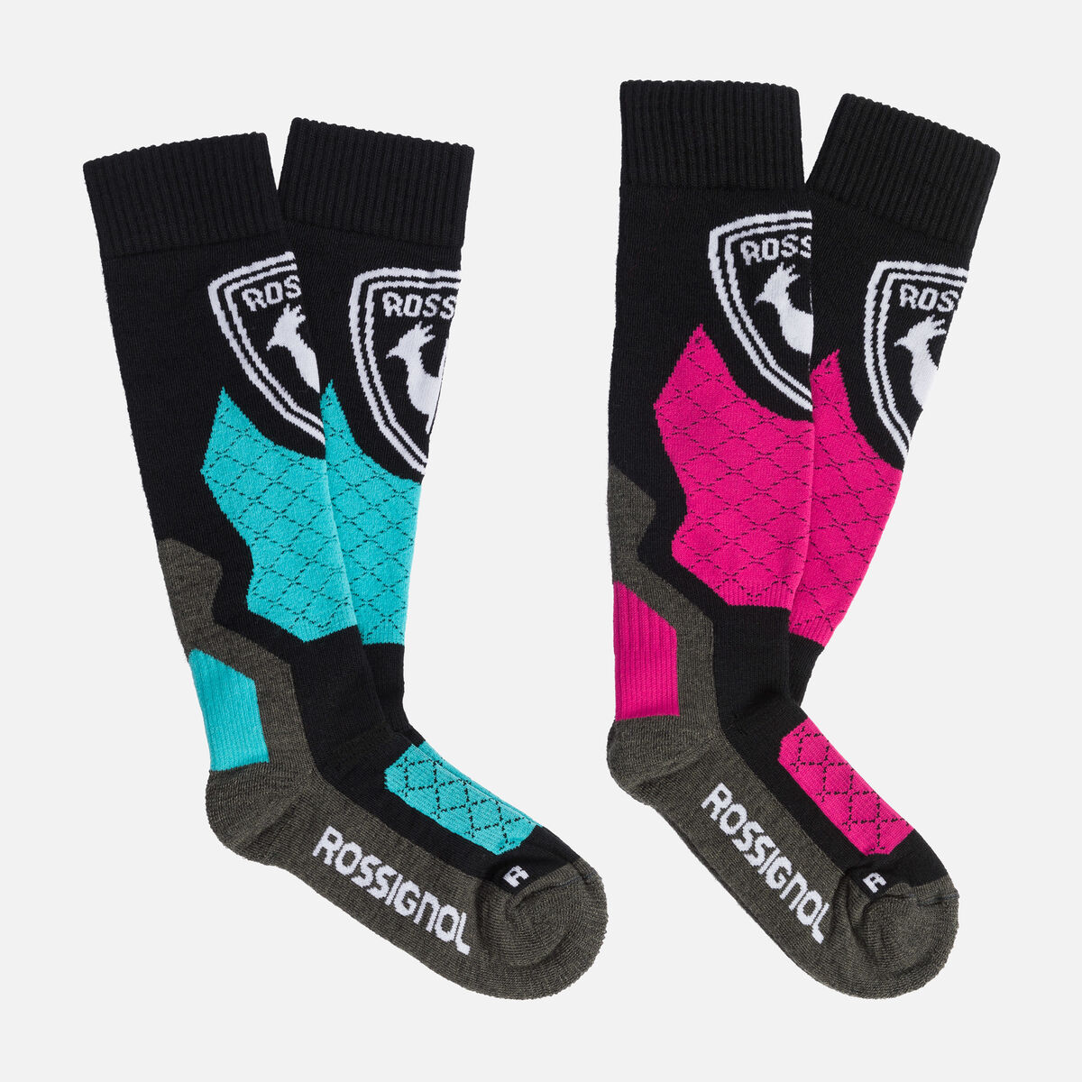 Rossignol Juniors' Thermotech Ski Socks Pink/Purple