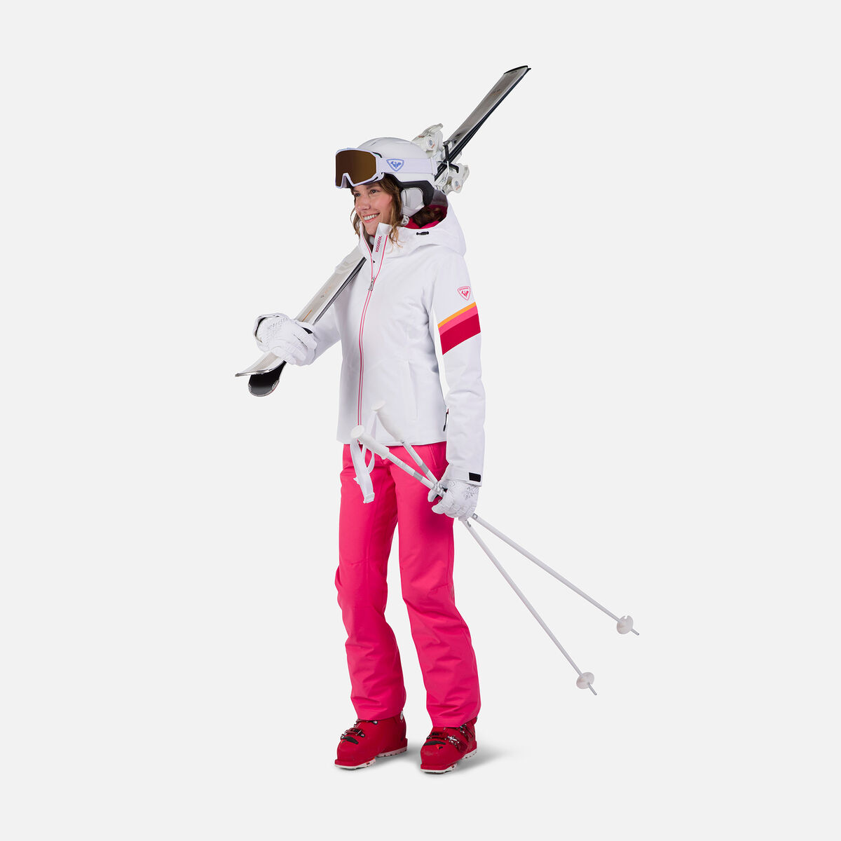 Rossignol Damenskijacke Strawpile White