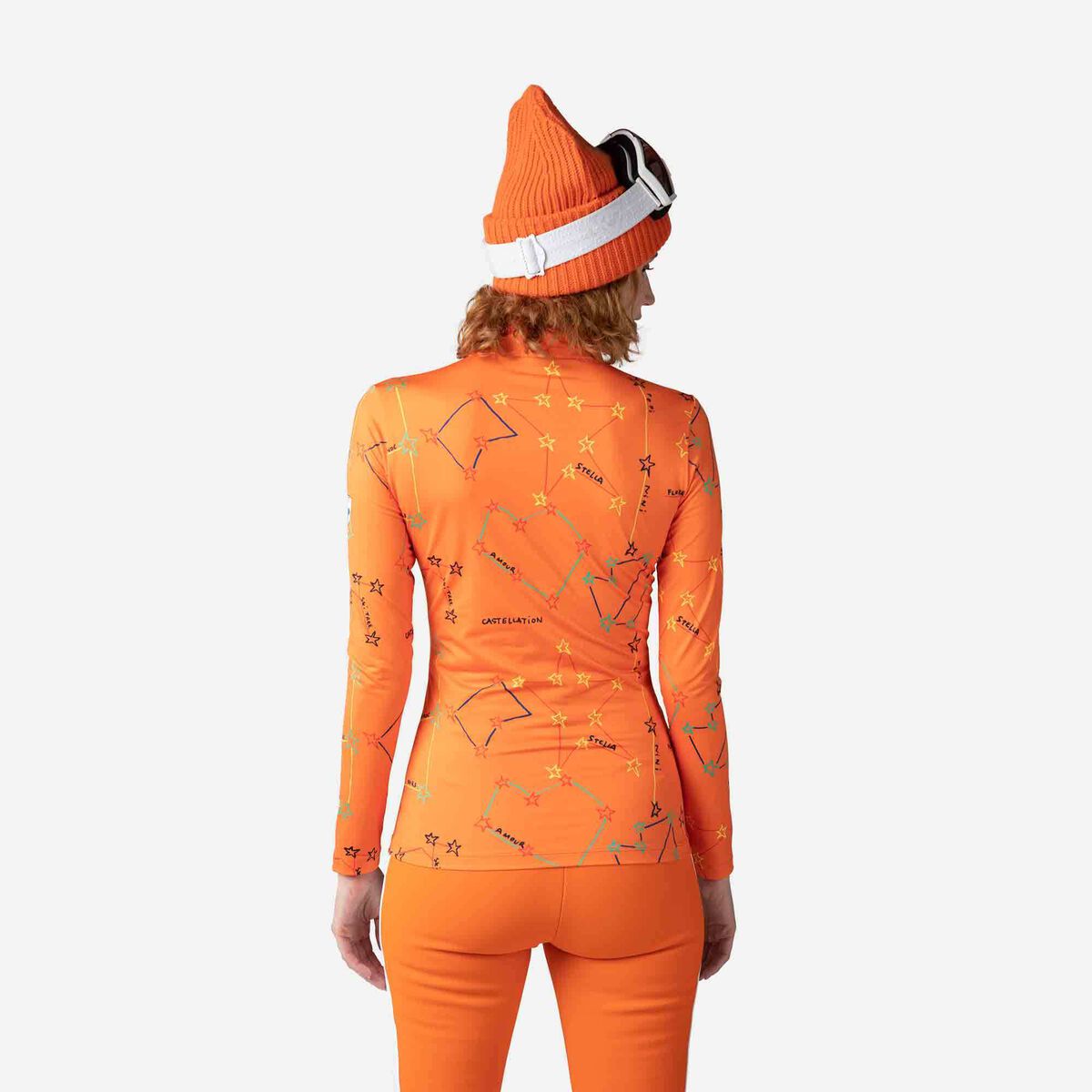 Rossignol Camiseta de media cremallera JCC Booster para mujer Orange