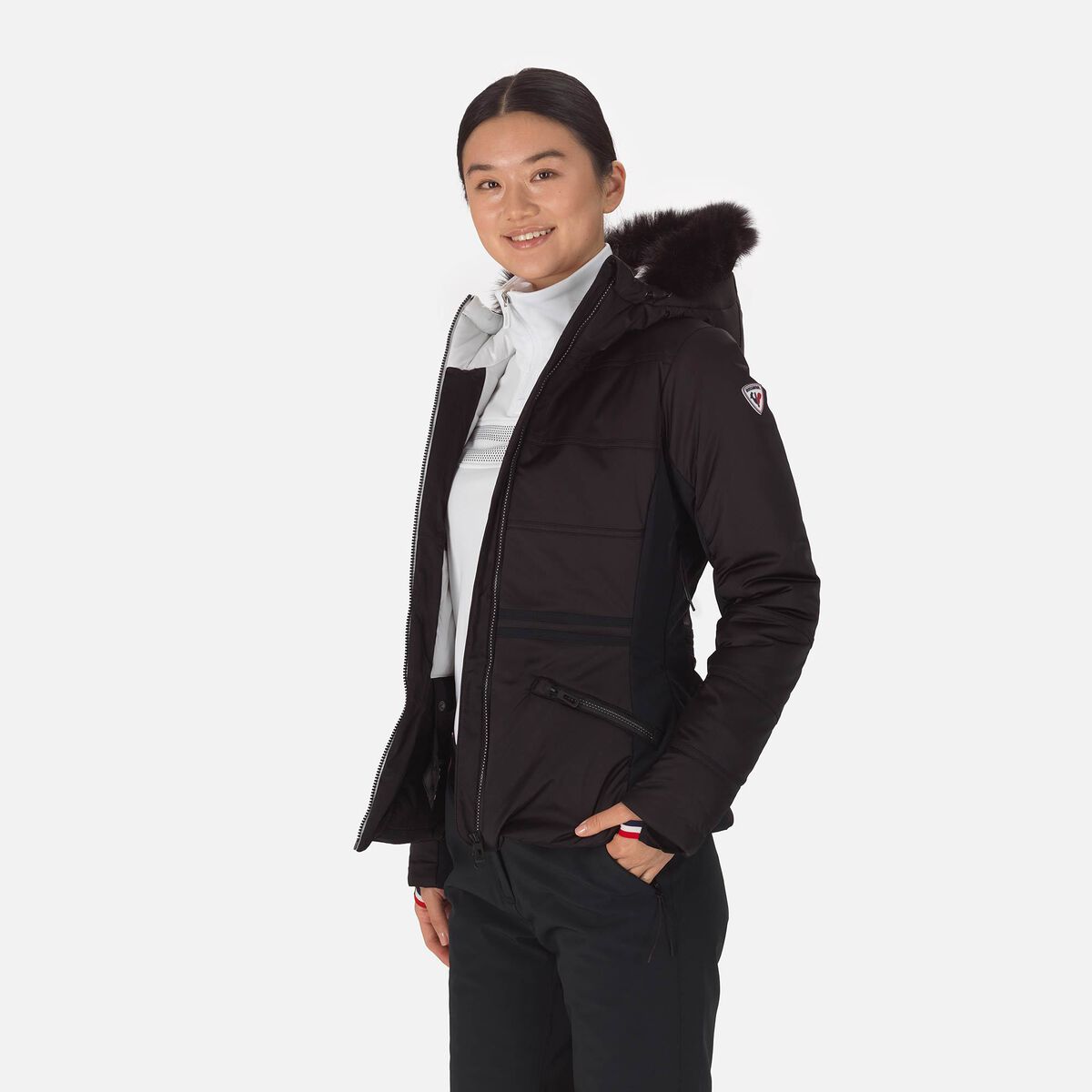 Buy Raiski Swan R+ Womens Plus Size Snow Jacket Black Online