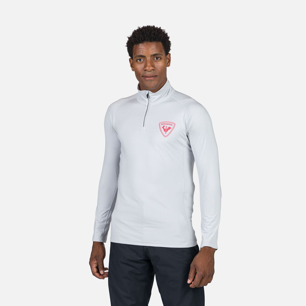 Rossignol Camiseta interior hombre con media cremallera Hero Classique Grey