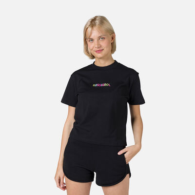 Rossignol T-shirt donna con stampa black