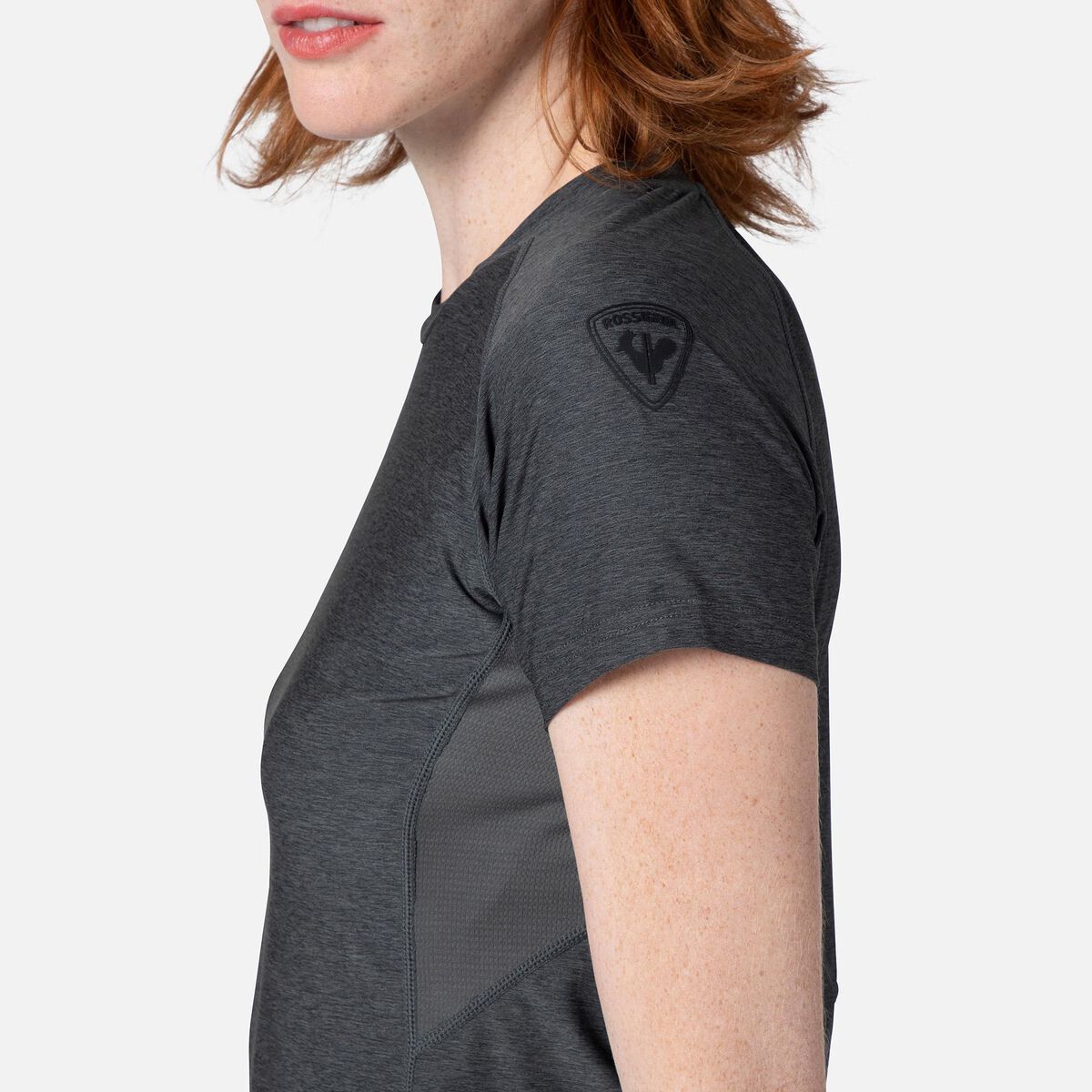 Rossignol Camiseta de senderismo con efecto Melange para mujer grey