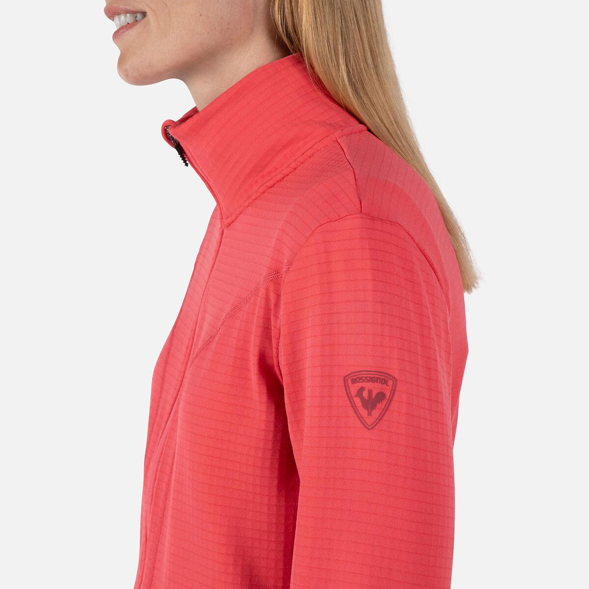 Rossignol Women's Blackside Full-Zip Fleece Jacket pinkpurple