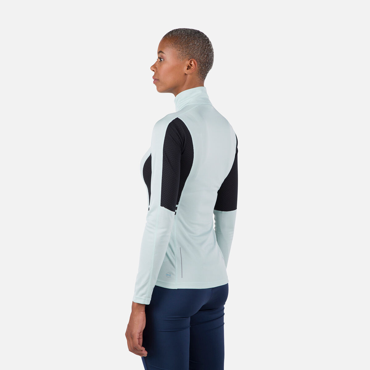 Rossignol Poursuite Damen-Baselayer mit halbem Reißverschluss Blue