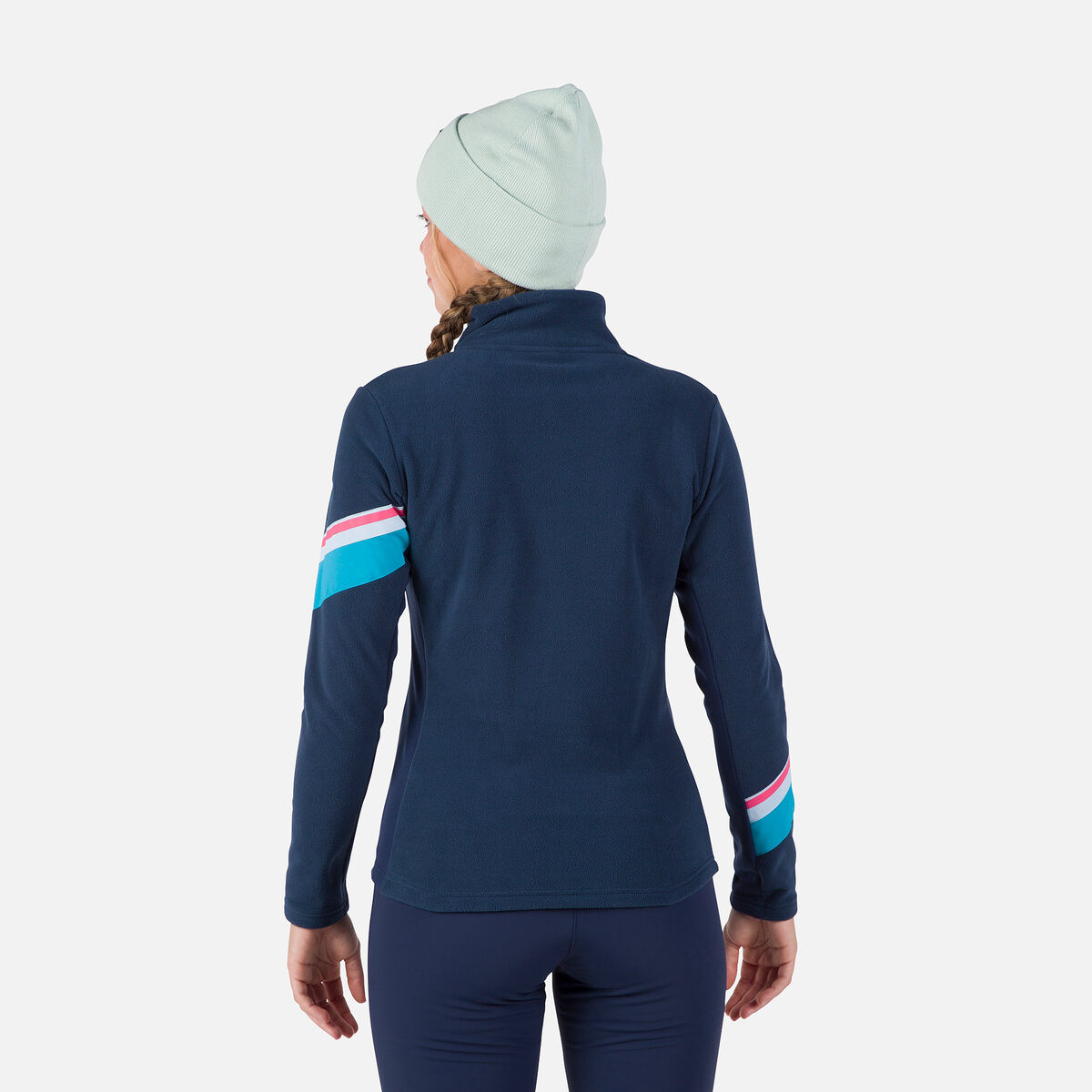 Rossignol Haut en polaire à demi-zip femme Strawpile Blue