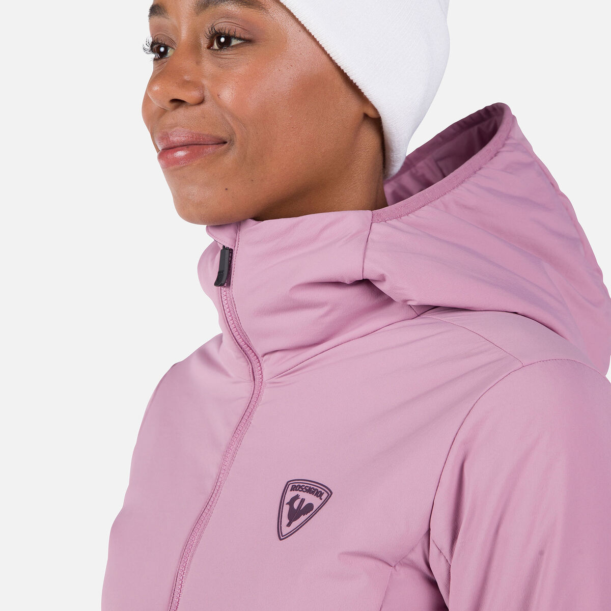 Rossignol Women's Opside Hooded Jacket pinkpurple