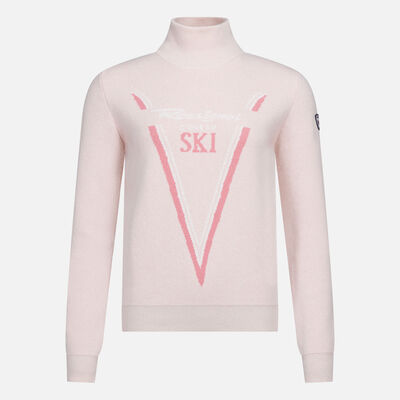 Rossignol Women's Victoire Turtleneck Knit Sweater pinkpurple