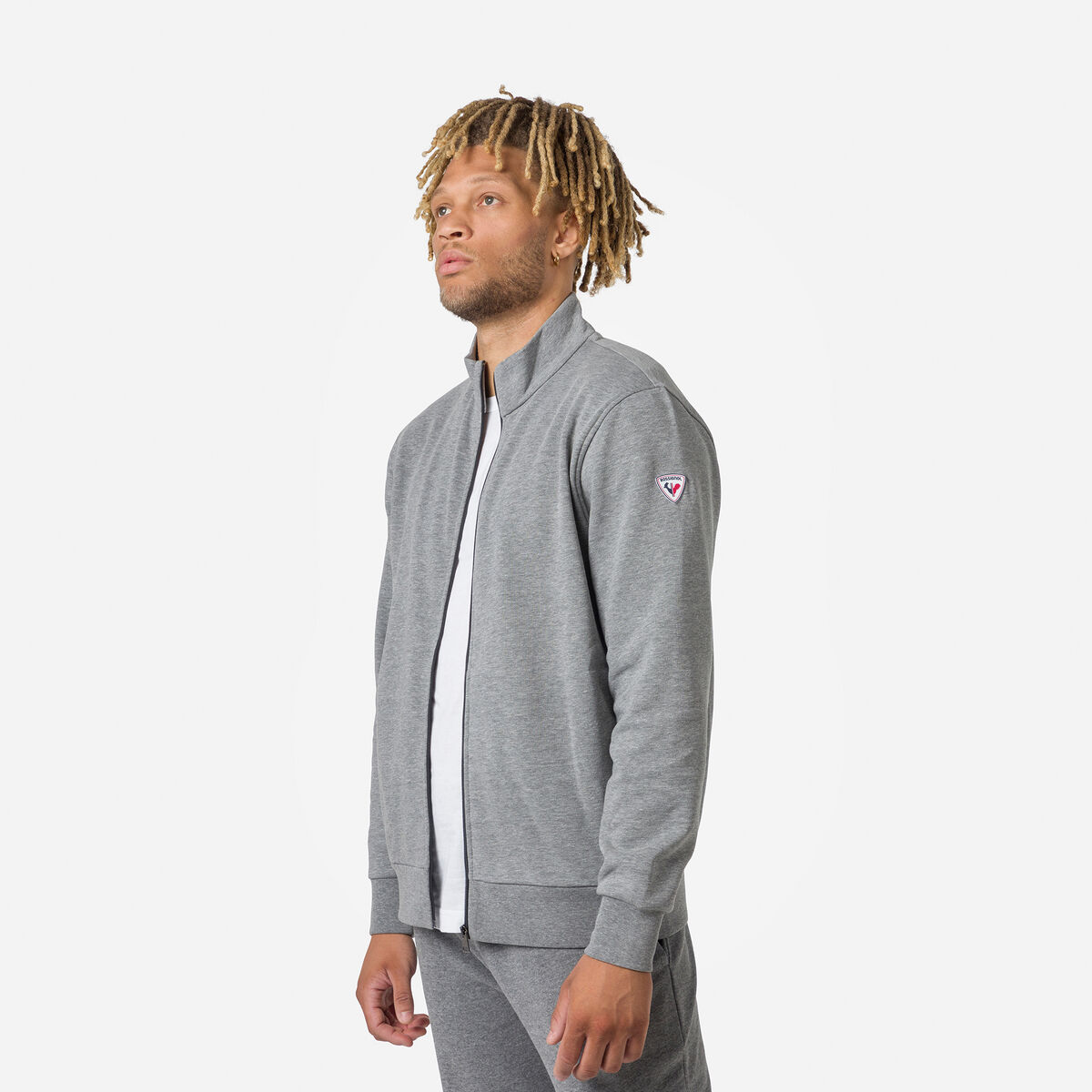Rossignol Men's full-zip logo fleece sweatshirt Grey