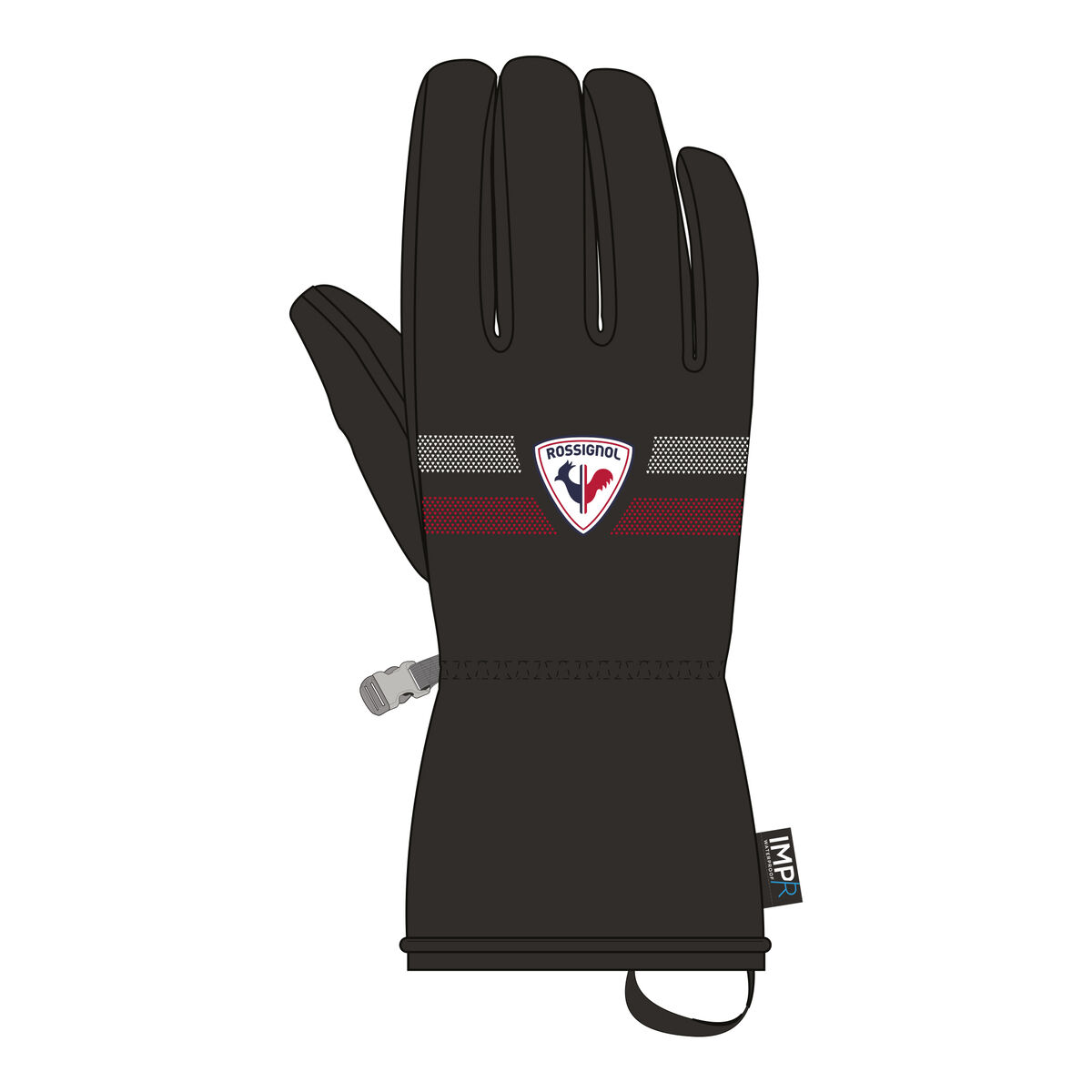 Rossignol Juniors' ROC waterproof ski gloves Black