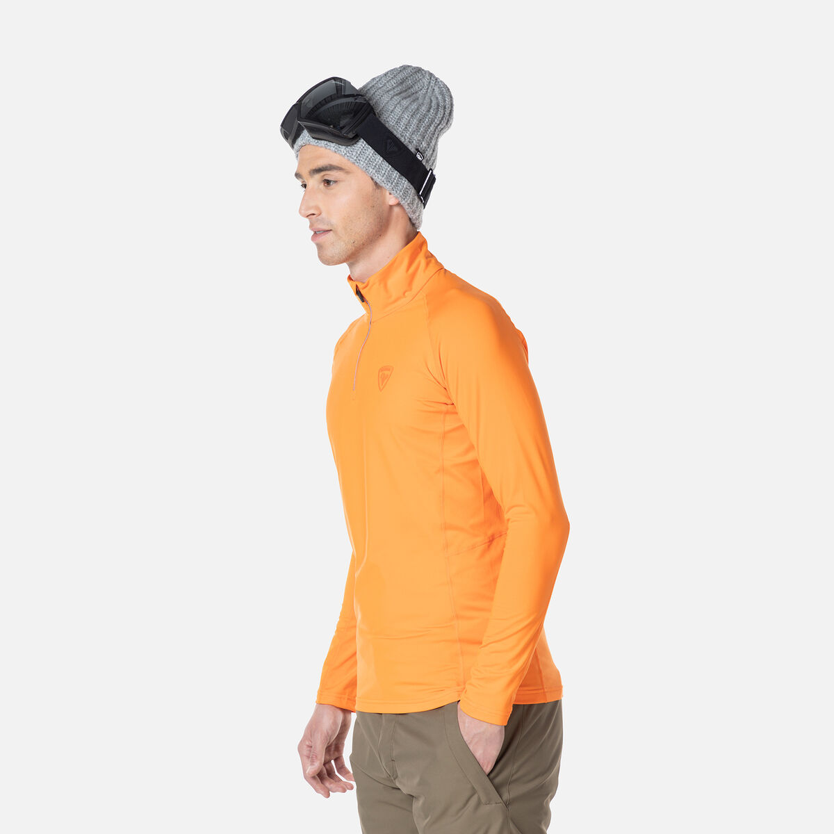Rossignol Camiseta interior con media cremallera Classique para hombre Orange