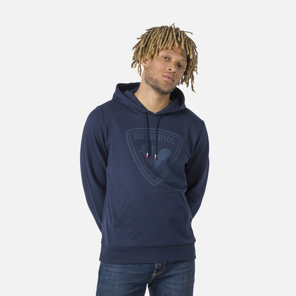 Rossignol Sweat à capuche molletonné Logo Homme Blue