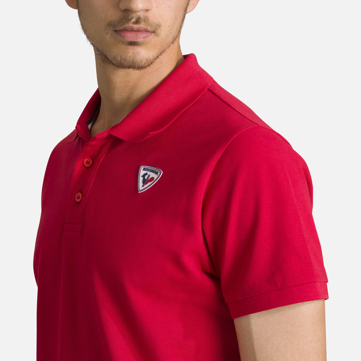 Rossignol Polohemd mit Logo für Herren red