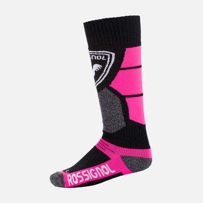 Rossignol Juniors' Premium Wool Ski Socks pinkpurple