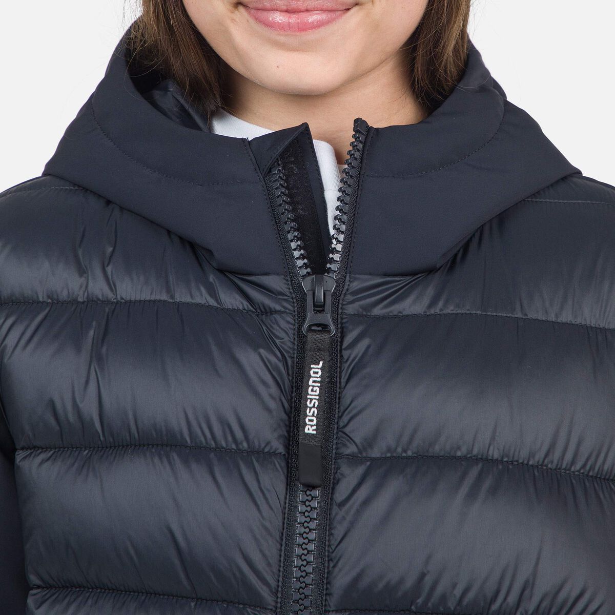 Rossignol Juniors' Ibrid Quilted Ski Jacket black