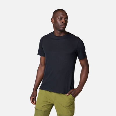 Rossignol T-shirt uomo a tinta unita da escursionismo Plain black