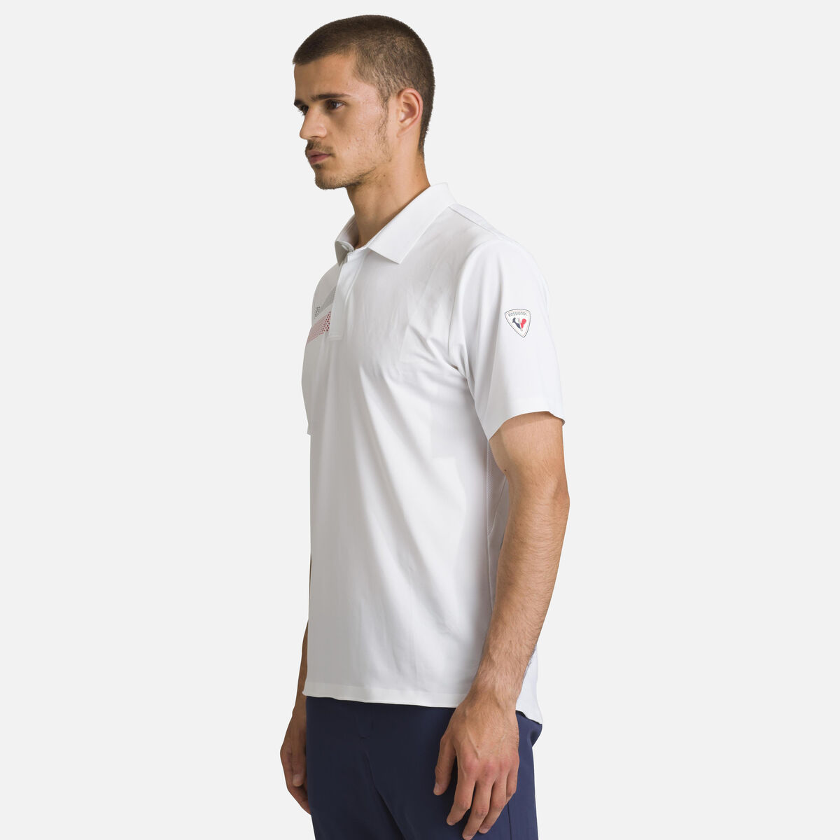 Rossignol Men's lightweight breathable polo shirt White