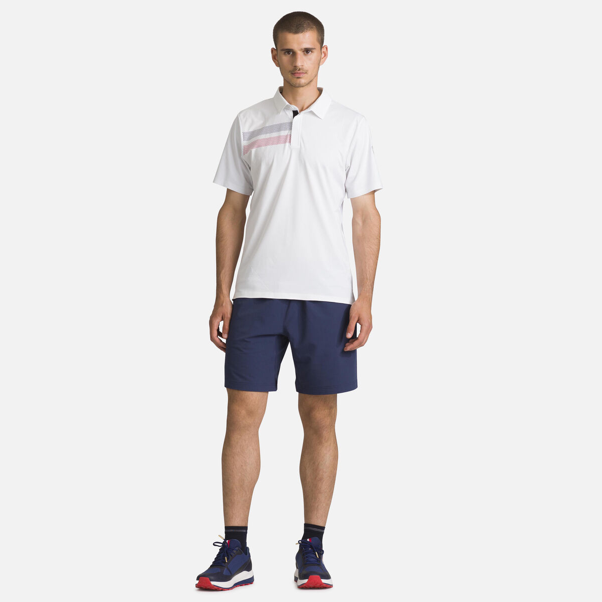 Rossignol Men's lightweight breathable polo shirt white