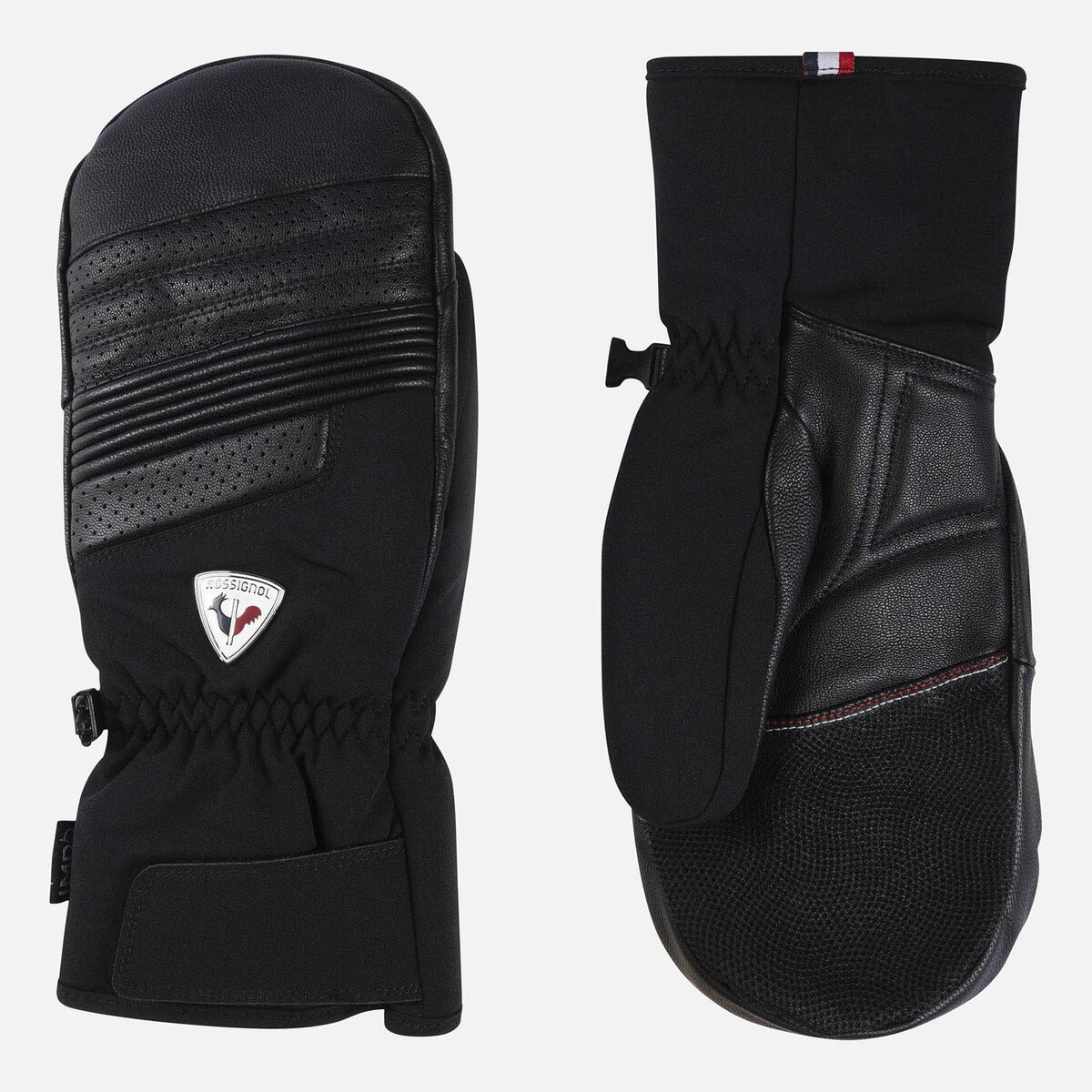 Rossignol Men's Concept leather waterproof mittens Black