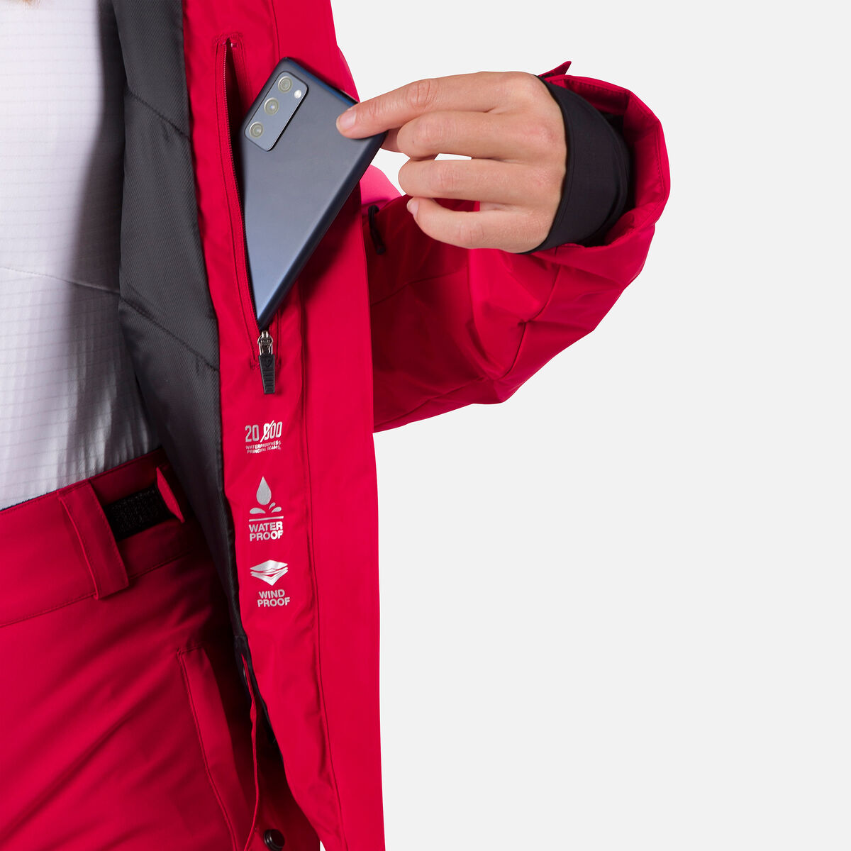 Rossignol Gesteppte Damenskijacke Wispile red