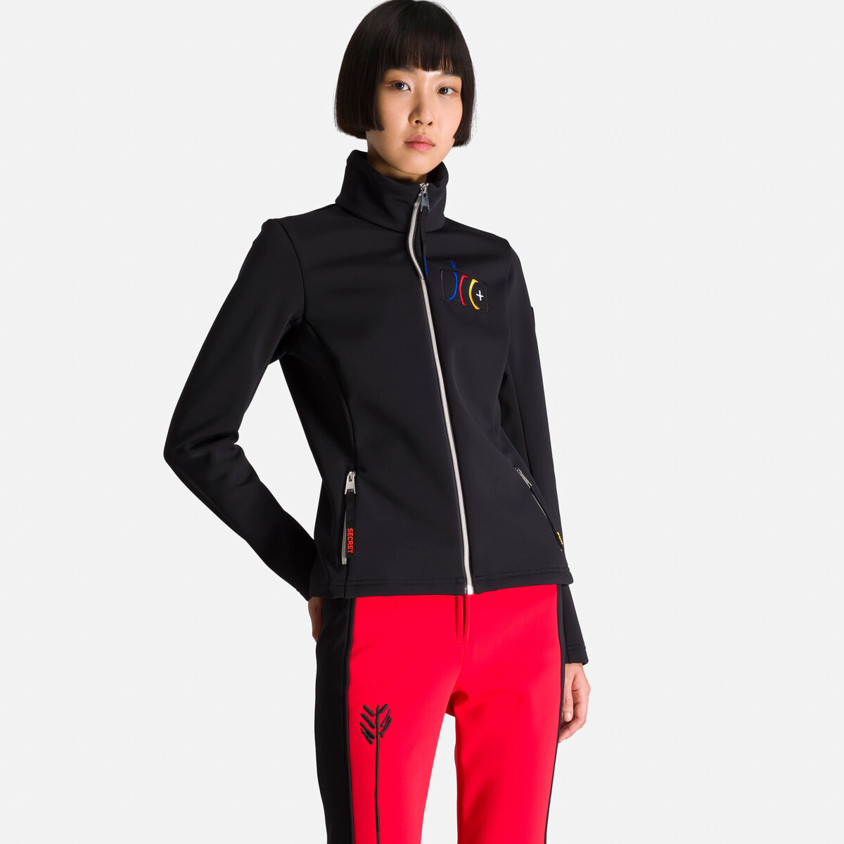 Jacket | Rossignol Black Printed Jackets Soft Women Women\'s | Brady Rossignol JCC |