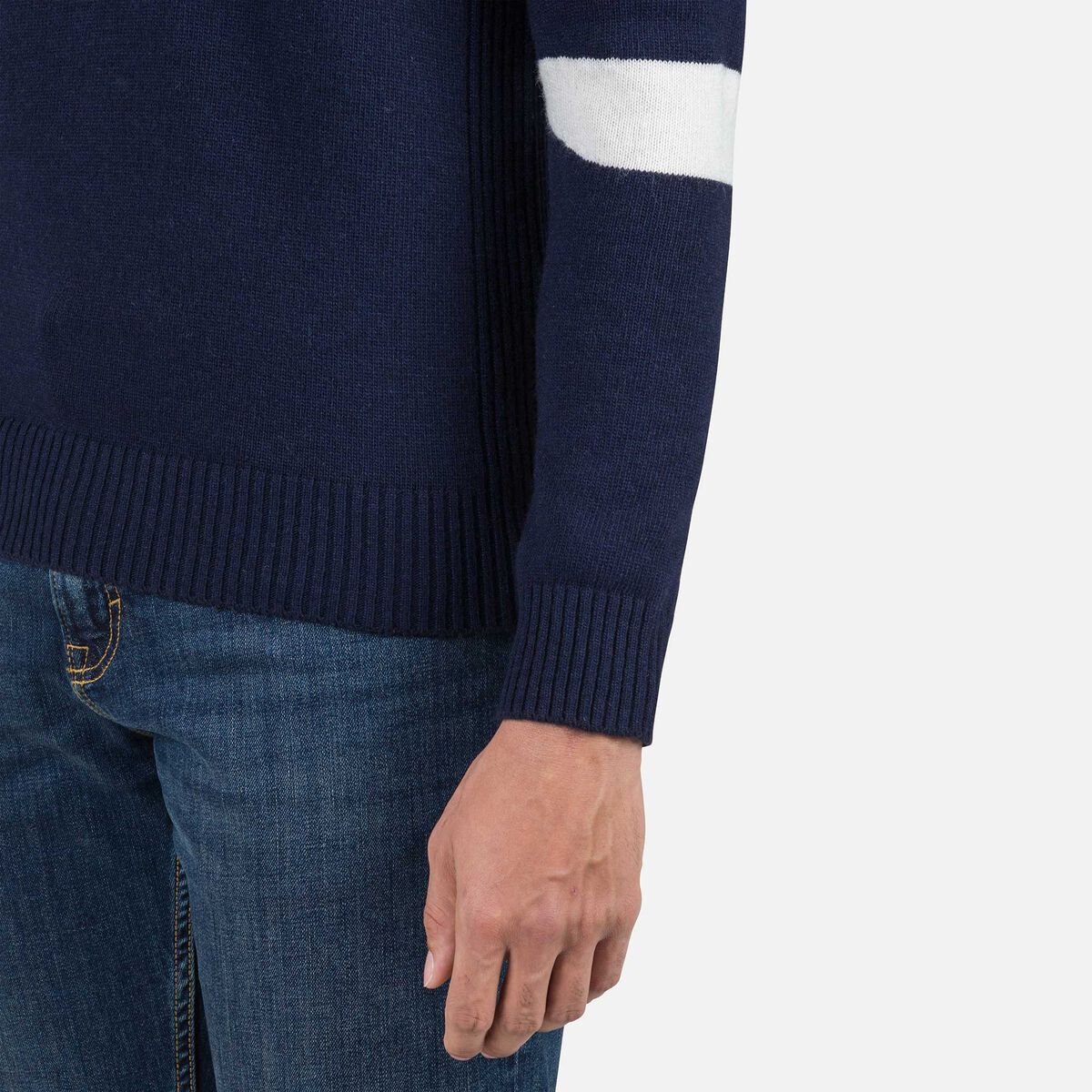 Rossignol Men's Signature Half-Zip Knit Sweater blue