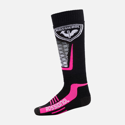 Rossignol Women's Wool and Silk Ski Socks pinkpurple