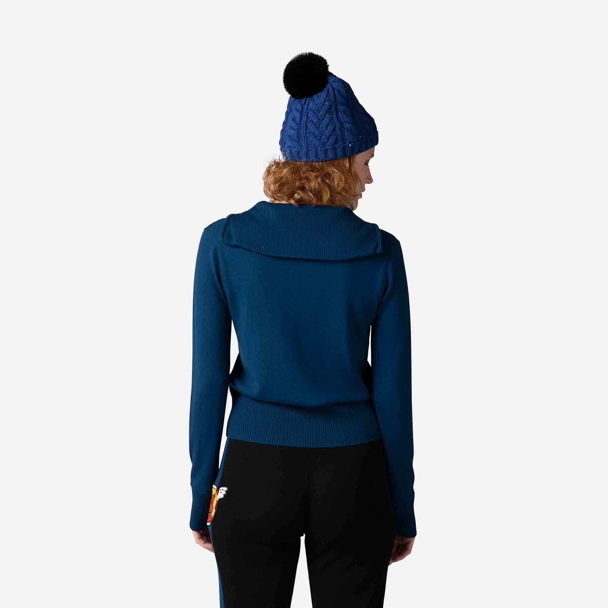 Rossignol Women's JCC Galina Full Zip Knit Top Blue