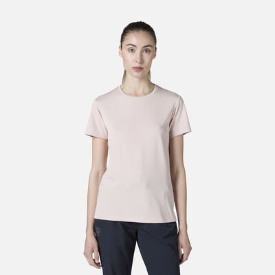 Rossignol T-shirt donna a tinta unita da escursionismo pinkpurple