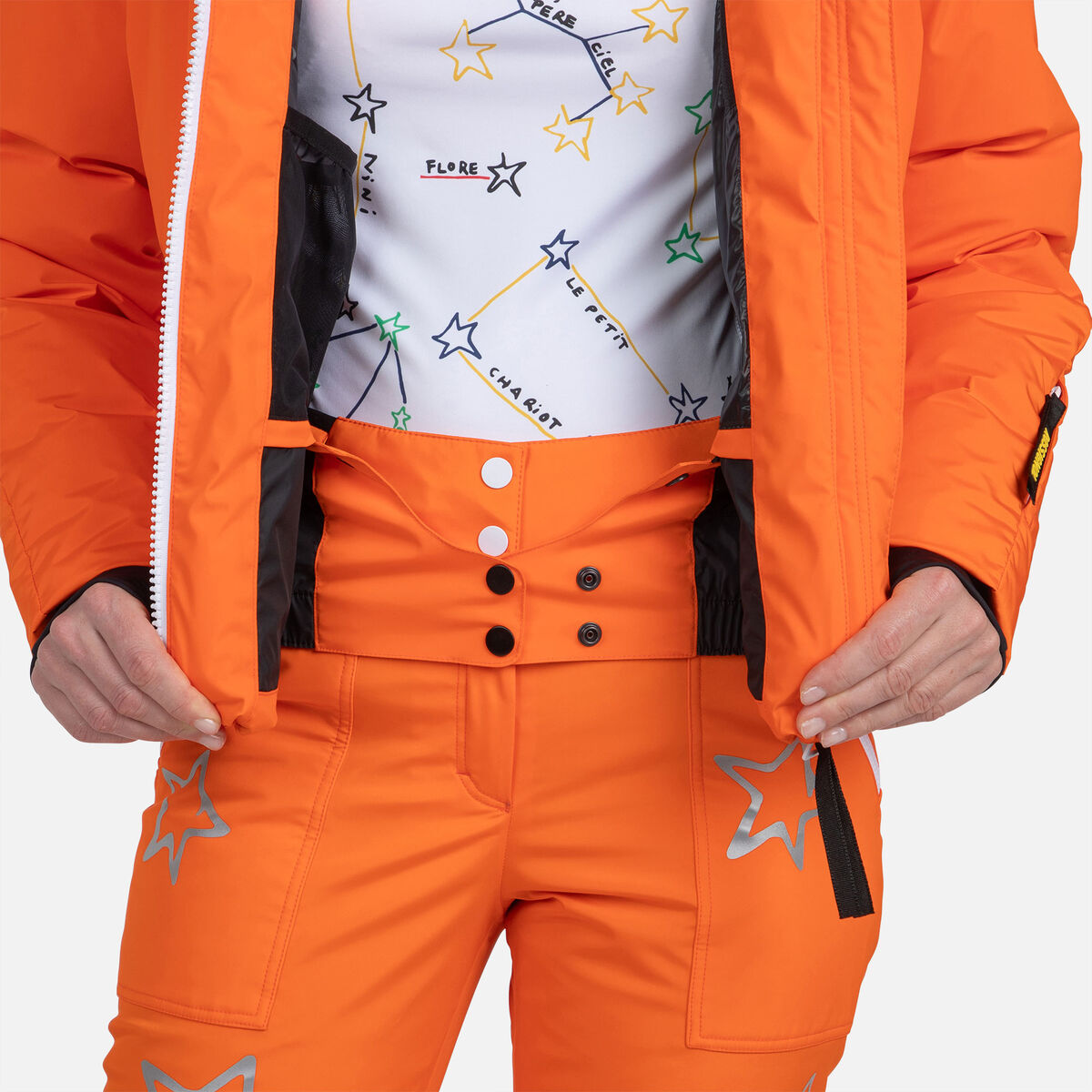 Rossignol JCC Stellar Daunenjacke für Damen orange