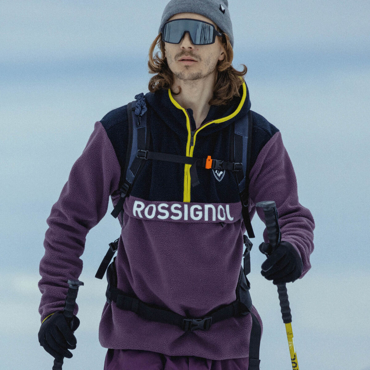 Rossignol Camiseta polar hombre Alltrack Pink/Purple